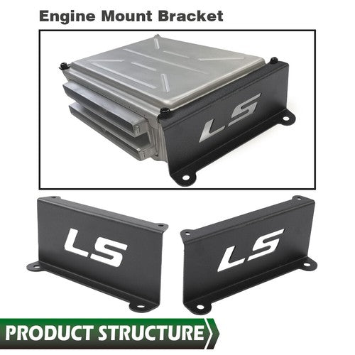 Solid Spare For LS1 LS2 LS3 LSX 5.3 6.0 4.8 6.2 ECM ECU PCM Engine Computer Mount Bracket