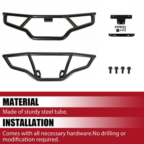 Solid Spare Brush Guard Bumper Set Front & Rear For Polaris Sportsman 570 EPS 2016-2020