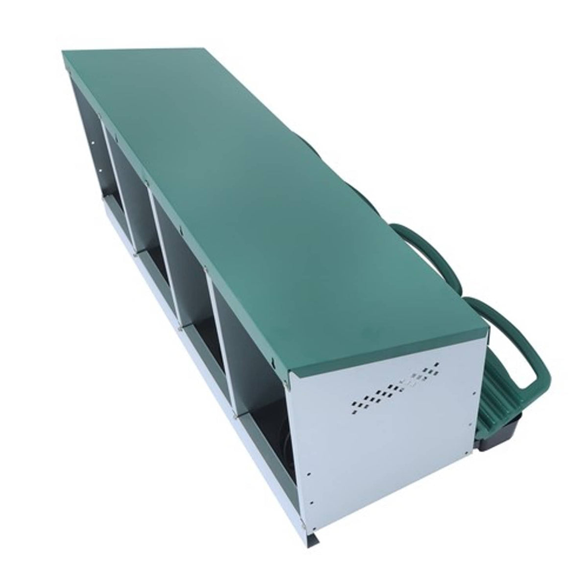 Solid Spare Chicken Nesting Boxes Metal Chicken Egg Laying Box with Perch 4 Hole