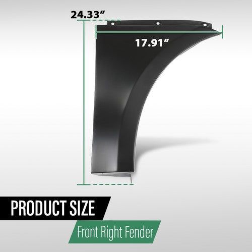 Solid Spare Aluminium Front Right Side Fender Fit For 2014-2023 Porsche Macan 95B821102DYGRV