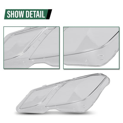 Solid Spare Fit For 2010-2013 Mercedes Benz E-Class W207 C207 E350 E500 Headlight Lens Cover