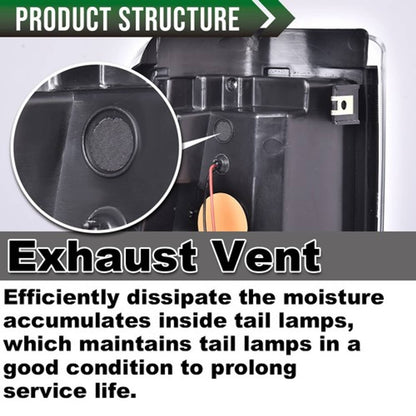 Solid Spare Fit For 99-02 Chevy Silverado 1500/99-06 GMC Sierra LED Tube Tail Brake Lights