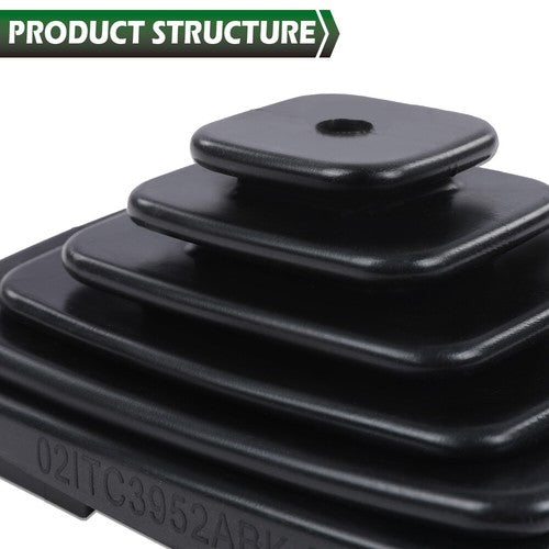 Solid Spare Fit For 97-04 Jeep Wrangler TJ Shifter Boot & Retainer Bezel / Ring Manual Trans