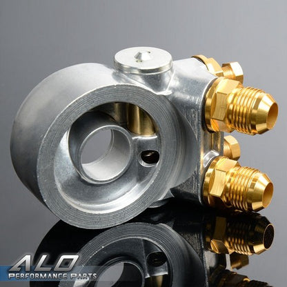 Solid Spare Fit For Oil Filter Cooler Sandwich Plate Adapter AN10 + 80 Deg 176 F Thermostat
