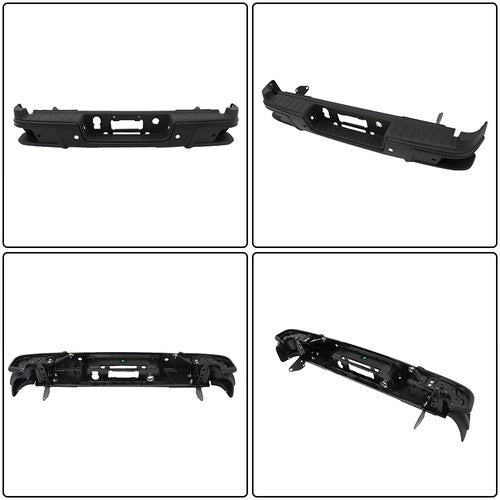 Solid Spare For 2019-2021 Chevy Colorado GMC Canyon Steel Rear Step Bumper Black NEW