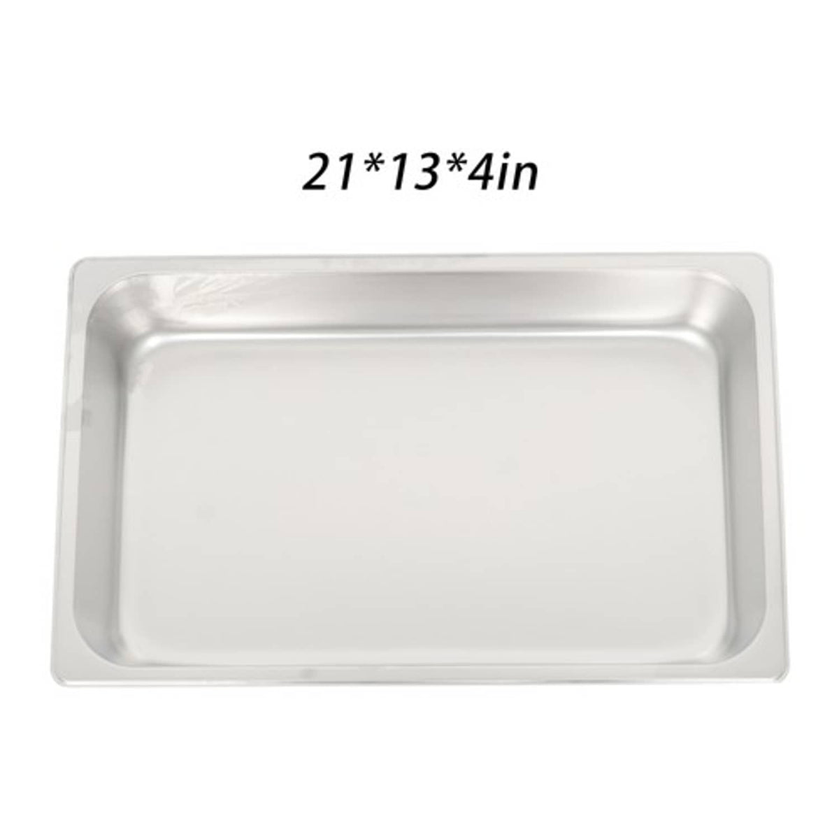 Solid Spare Restaurant Steam Table Pans Full Size 6-Pack 4 Inch Deep Table Pans Without Lid