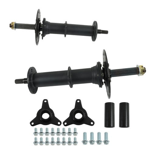 Solid Spare 40 Inch Rear Axle Kit with 3 Stud Hub Fit For 6 Inch and 7 Inch wheels