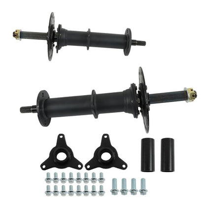 Solid Spare 40 Inch Rear Axle Kit with 3 Stud Hub Fit For 6 Inch and 7 Inch wheels