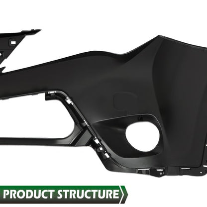 Solid Spare Front Upper Bumper Cover Fit For 2013 2014 2015 Toyota RAV4 USA Built Plastic