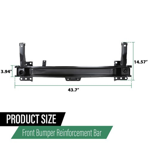 Solid Spare Fit For 2019-2021 VW Jetta Front Bumper Impact Absorber Reinforcement Bar
