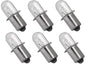 Solid Spare (6) 18 Volt Flashlight Replacement Xenon Bulbs for Hitachi 318-767 / UB18DAL