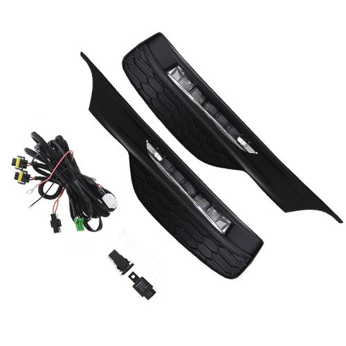Solid Spare Daytime Running Lights For 16-17 Honda Accord Sedan with Bezel Switch RH+LH