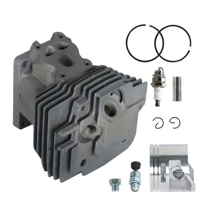 Solid Spare 52mm Big Bore Cylinder Piston Kit For MS441 MS441C Chainsaw Spark Plug