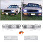 Solid Spare Front Corner+Bumper Signal Lights Parking Lamps FOR 83-94 Chevy Blazer&82-93 S10