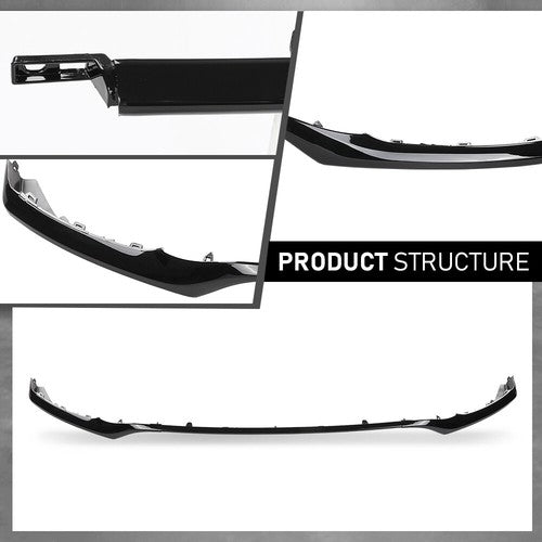 Solid Spare Fit For 2021-2024 Toyota Camry SE XSE Front Lower Grille Trim Molding Black