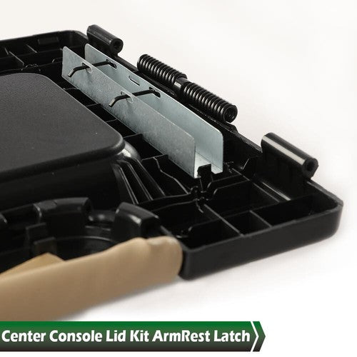 Solid Spare Beige Center Console Lid Repair Kit Arm Rest Cover For 01-07 Silverado/Sierra
