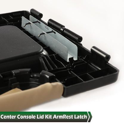 Solid Spare Beige Center Console Lid Repair Kit Arm Rest Cover For 01-07 Silverado/Sierra