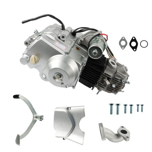 Solid Spare 125cc Engine Motor 4 Stroke ATV Semi Auto 3-Speed w/Reverse For ATV Quad Go Kart