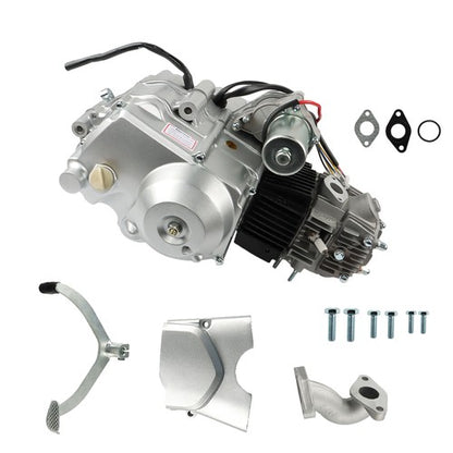 Solid Spare 125cc Engine Motor 4 Stroke ATV Semi Auto 3-Speed w/Reverse For ATV Quad Go Kart