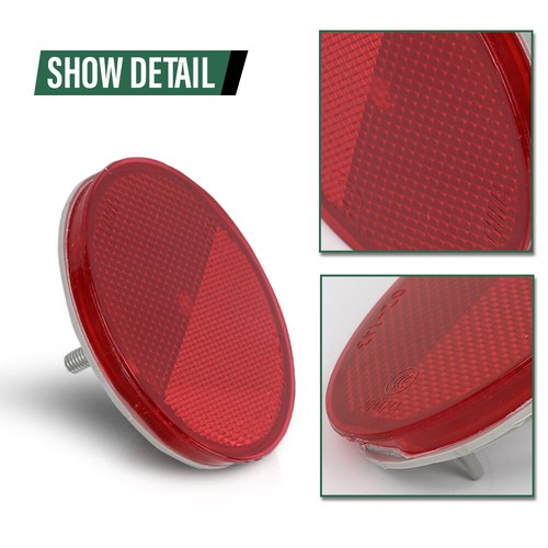 Solid Spare Rear Bumper Reflector Light Left or Right Red Fit For 2011-2020 Toyota Sienna