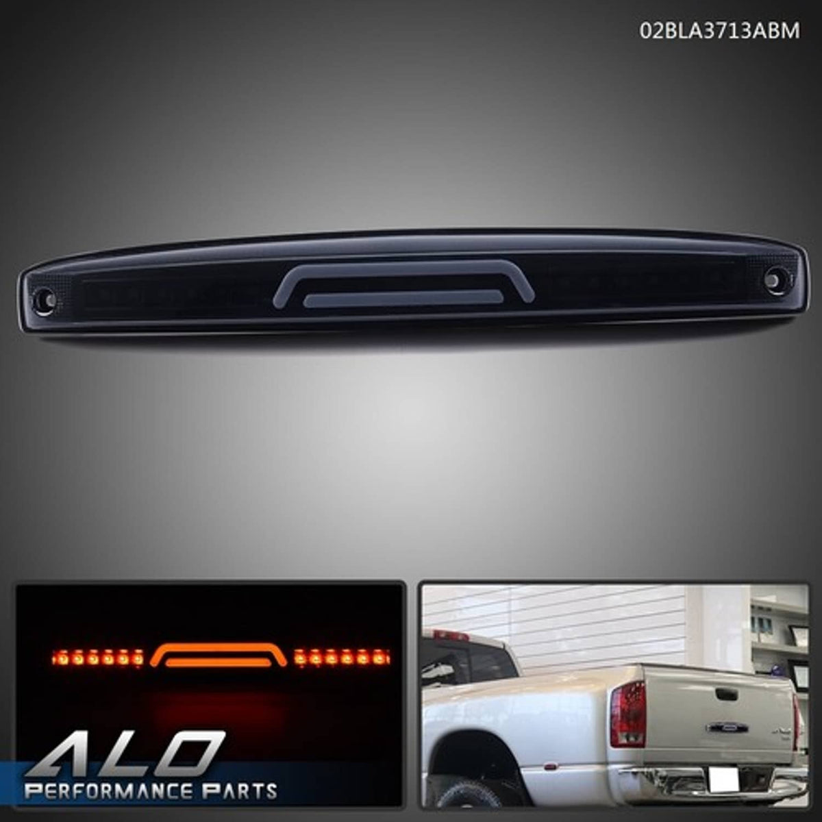 Solid Spare FIT FOR 03-06 DODGE RAM LED REAR CENTER TAILGATE LAMP BRAKE LIGHT BLACK