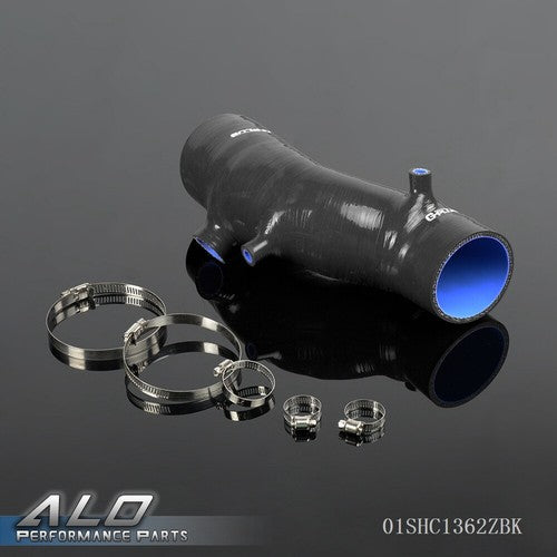 Solid Spare Silicone Induction Intake Hose Black Fit For 03-08 Honda Accord Euro R CL7 K20A