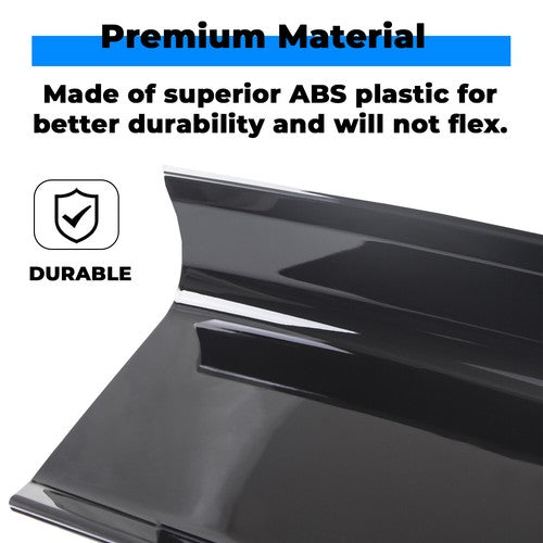 Solid Spare FOR 2015-2023 FORD MUSTANG GT REAL GLOSSY BLACK TRUNK PANEL DECKLID TRIM COVER
