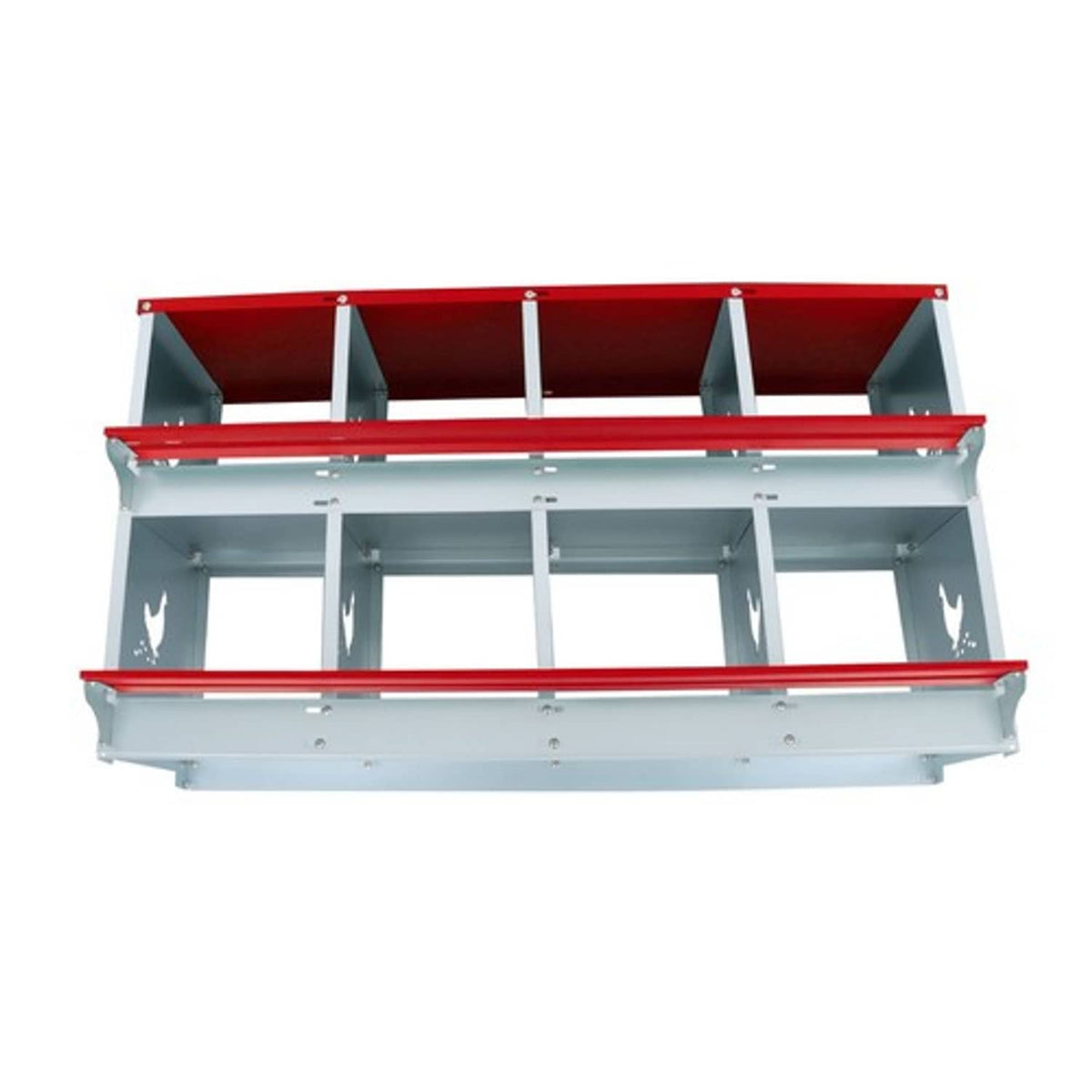 Solid Spare Chicken Nesting Boxes 8 Compartment Metal Poultry Nest Box Wall Mount For Hens