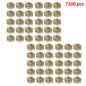 Solid Spare 7200Pcs 1-3/4" × 0.12" 15 Degree Coil Roofing Nail 3/8" Head Diameter Galvanized