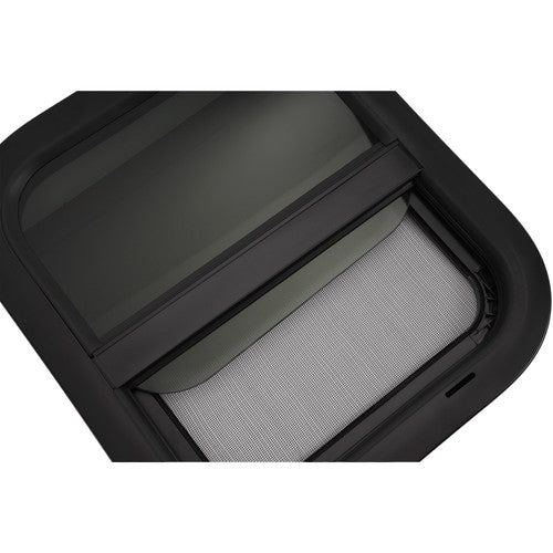 Solid Spare 2 Pack Black RV Replacement Windows 14" W x 16" H |Teardrop Style Vertical Slide