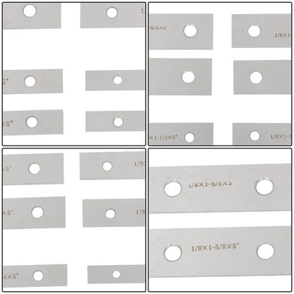 Solid Spare 1 Pair Of 1-2-3 Blocks AND 1/8 X 5" 10 Pair Of Precision Parallel Set
