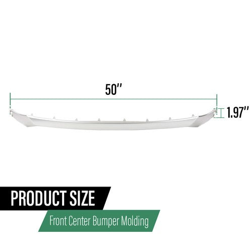 Solid Spare Fit For 19-20 Hyundai Santa Fe 86374S2010 Front Upper Bumper Molding Trim