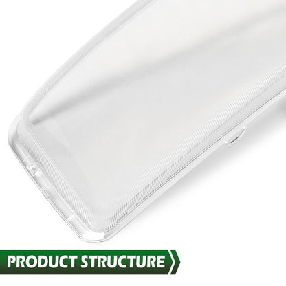 Solid Spare Fit For 99-07 GMC Sierra/Yukon Left+Right Headlight Replacement Lens Clear