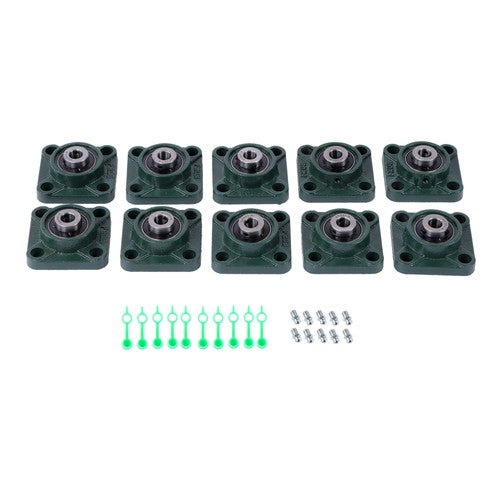 Solid Spare 10pcs UCF201-8 Pillow Block Bearing 1/2" Bore 4-Bolt Self-Aligning Solid Base