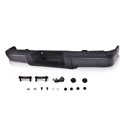Solid Spare Black - Complete Rear Steel Bumper Assembly Fit For 2009-2014 Ford F150 Truck
