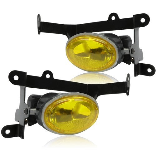 Solid Spare For Honda Civic Coupe 2006 2007 2008 Yellow Lens Bumper Fog Lights Lamp w/Wiring
