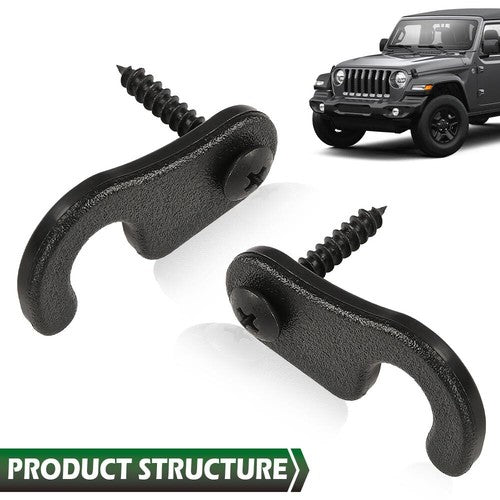 Solid Spare Fit For Jeep 2018-2022 JK JL JT Gladiator Wrangler Sun Visor Clips