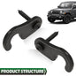 Solid Spare Fit For Jeep 2018-2022 JK JL JT Gladiator Wrangler Sun Visor Clips
