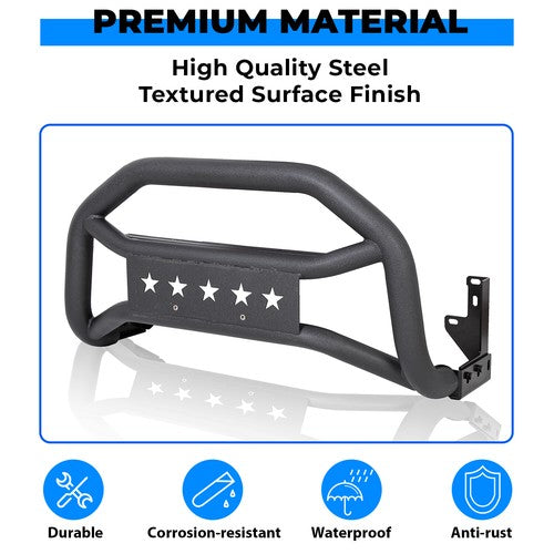 Solid Spare Front Bumper Grille Guard Bull Bar Push For Toyota Tacoma 2005-2015 2016-2023