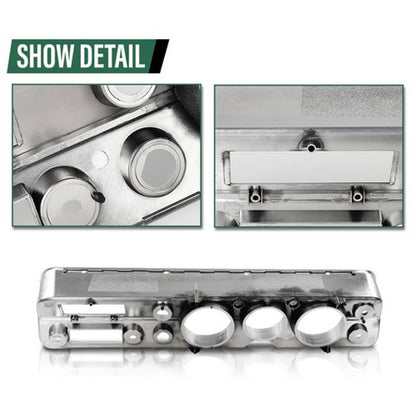 Solid Spare Silver Dash Trim Bezel Fit For 1965 Chevy Chevelle & El Camino With A/C