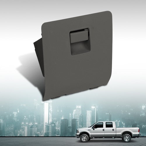 Solid Spare Dash Knee Center Glove Storage Cubby For 05-07 Ford F250 F350 Super Duty Gray