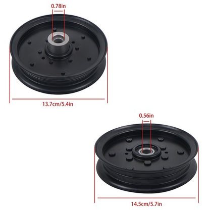 Solid Spare New Flat Idler For Hustler Pulley Kit 126124 Replaces 604231
