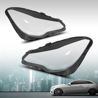 Solid Spare Fit For Mercedes Benz W207/E200/E250/E300 14-16 Headlight Headlamp Lens Cover