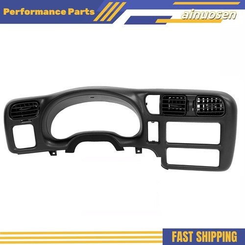 Solid Spare Black Dash Trim Bezel Fit For 1998-2004 Blazer Jimmy Sonoma S10 Bravada New