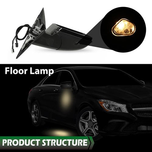 Solid Spare Fit For 2014-2018 Mercedes-Benz CLA250 CLA45 Mirror Heated Blind Spot Right Side