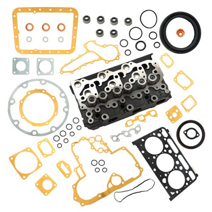 Solid Spare NEW For Kubota D1703 Engine Bobcat 238 325 Excavator Complete Cylinder Head Assy