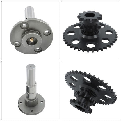Solid Spare Chain Drive Cluster Sprocket Set D76529 D64175 Fits Case Skid Steer 1845