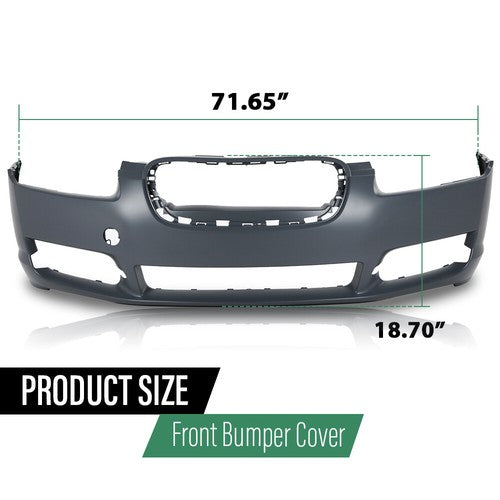 Solid Spare Front Bumper Cover Fit For 09-11 Jaguar XF 8Cyl Engine C2Z8838XXX JA1000142