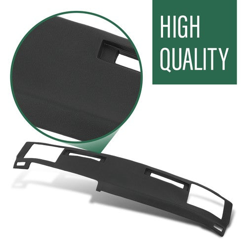 Solid Spare Dash Board Cover Cap Overlay Black Fit For 1986-1993 Chevy S10 GMC S15