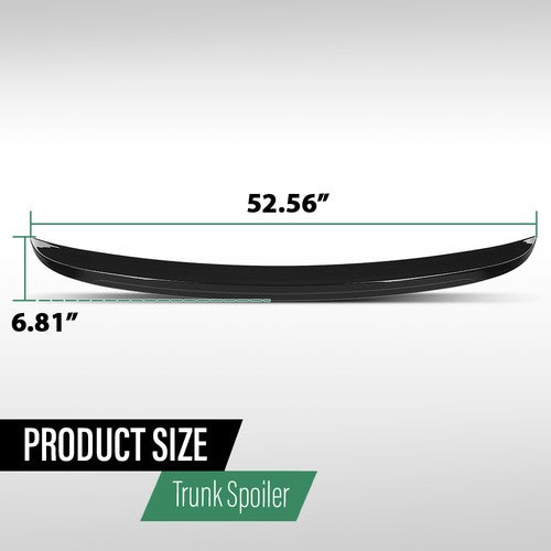 Solid Spare Rear Trunk Spoiler Wing Fit For 2004-2010 BMW 5-Series E60 M5 Style Gloss Black